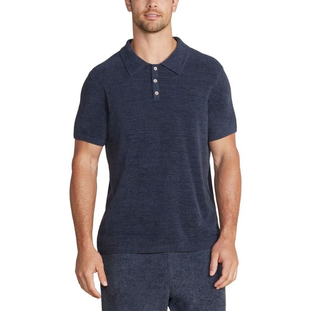 Barefoot Dreams Mens  Polo Shirt, Blue